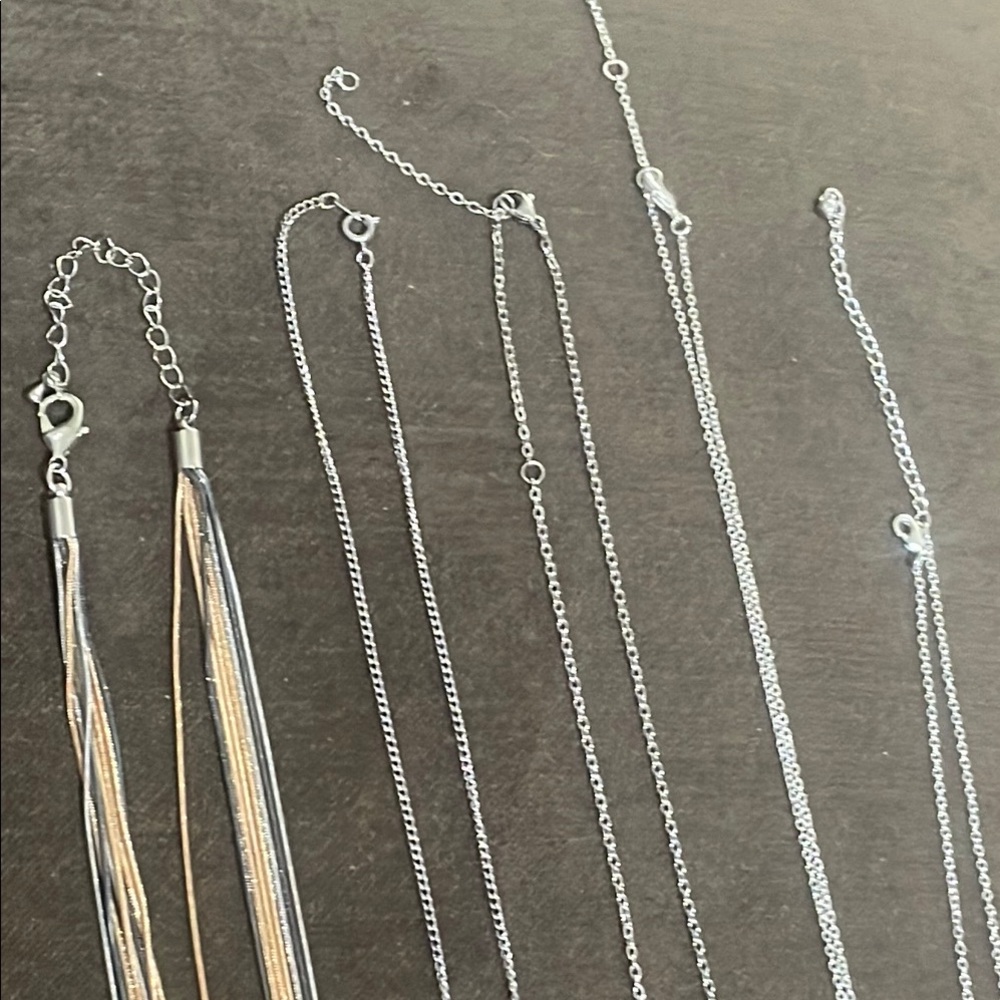 Vintage Costume Silvertone Jewelry Lot of 10 - Picture 7 of 7
